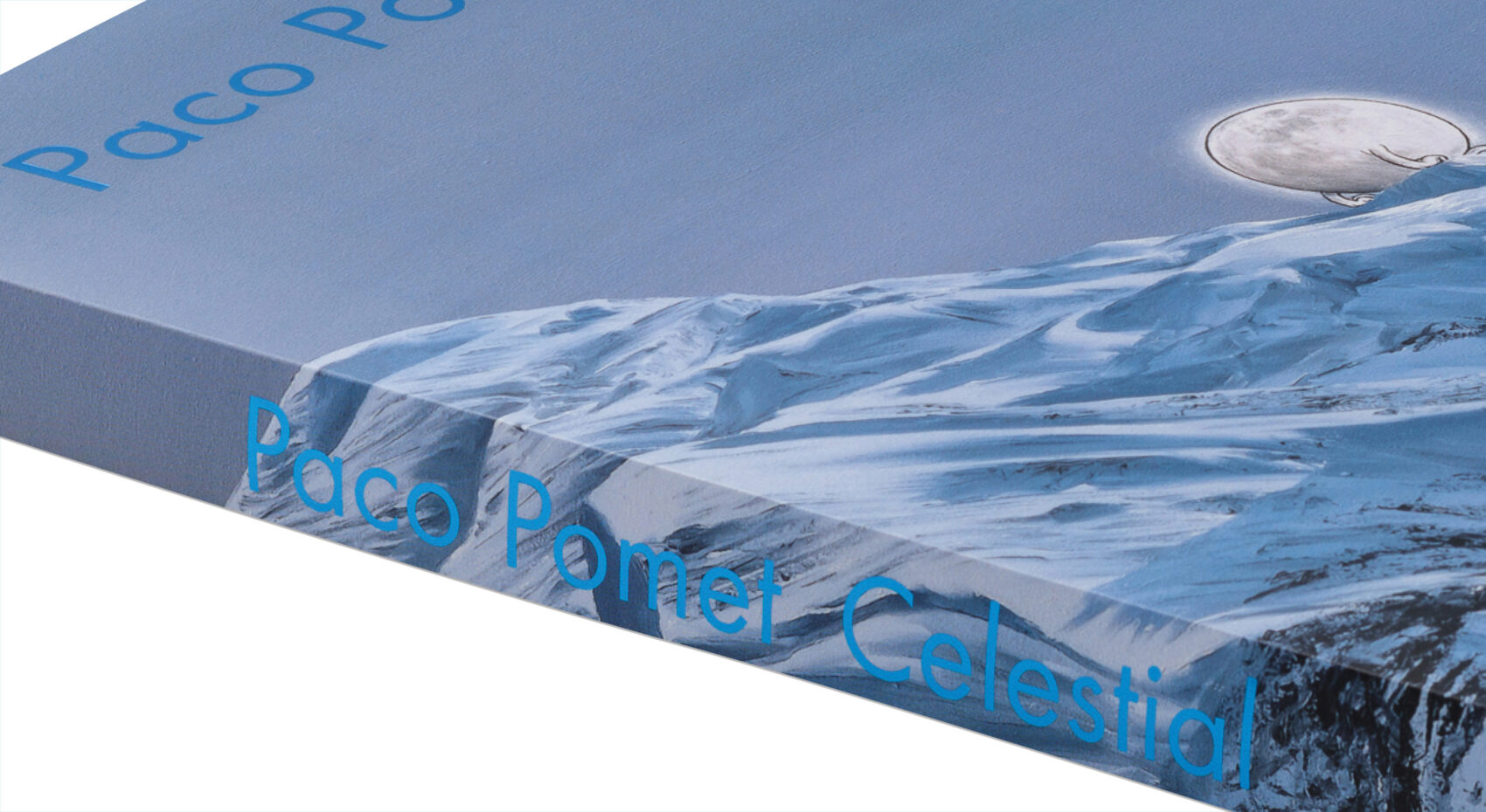 Discover the design of Celestial, a 112-page art book by Paco Pomet. Designed by VIKA using sustainable materials, unique paper stocks, Futura typography and cosmic sequencing to reflect the Sun and Moon. Celestial by Paco Pomet – Limited edition art book designed by VIKA Books, featuring sustainable materials, midnight blue foil, and Pantone blue celestial charting. Design: VIKA Books – VIKA is an award-winning designer of artist-led books and interactive publications. Known for concept-driven print and digital work, her practice centres visual narrative, accessibility, and sustainable design.