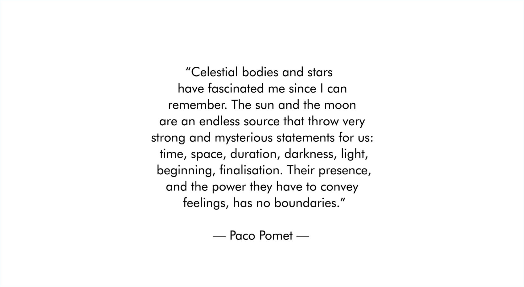 Discover the design of Celestial, a 112-page art book by Paco Pomet. Designed by VIKA using sustainable materials, unique paper stocks, Futura typography and cosmic sequencing to reflect the Sun and Moon.
Celestial by Paco Pomet – Limited edition art book designed by VIKA Books, featuring sustainable materials, midnight blue foil, and Pantone blue celestial charting.
Design: VIKA Books – VIKA is an award-winning designer of artist-led books and interactive publications. Known for concept-driven print and digital work, her practice centres visual narrative, accessibility, and sustainable design.
